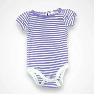 4/$20 Joe Fresh  Purple Striped Onesie